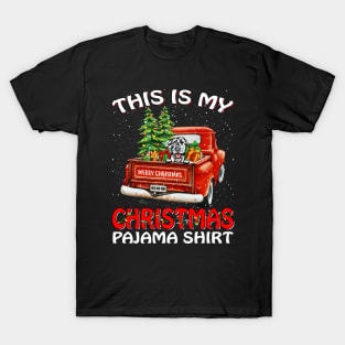 This Is My Christmas Pajama Shirt Irish Wolfhound Truck Tree T-Shirt